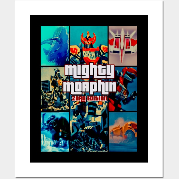 Mighty Morphin (Zord Edition) Wall Art by The Dark Vestiary